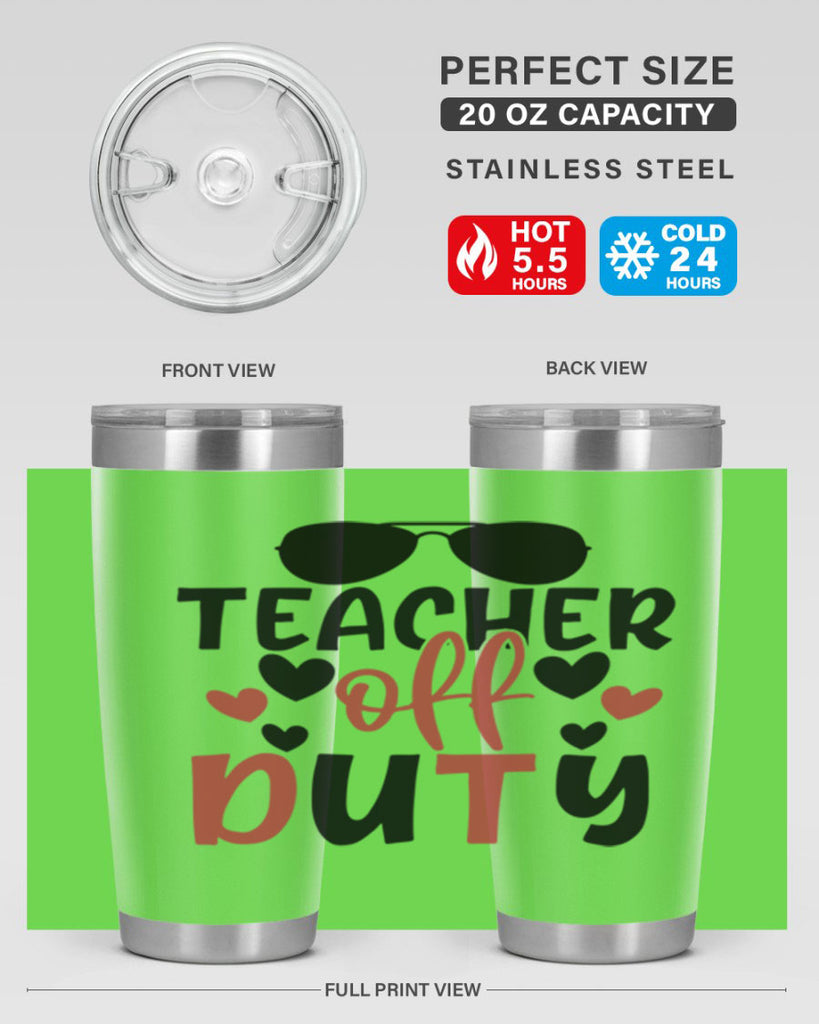 teacher off duty Style 205#- teacher- tumbler