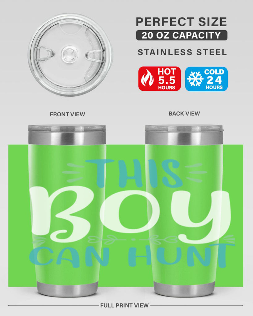 this boy can huntt 1#- easter- Tumbler