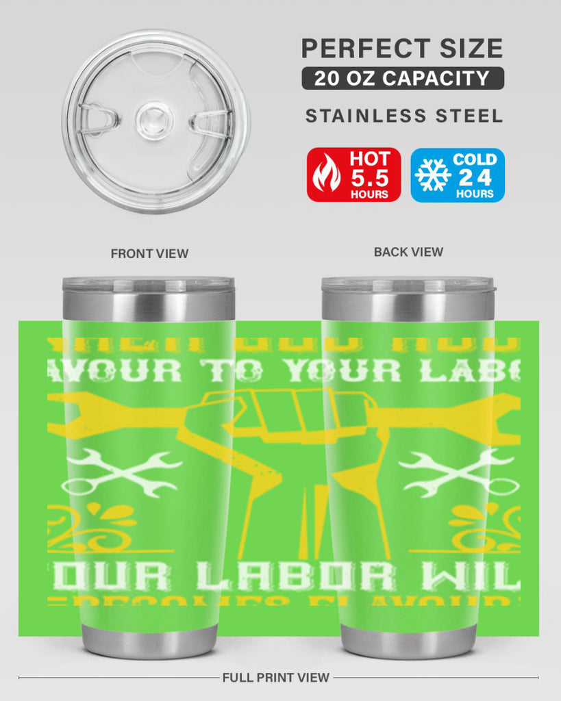 when god adds favour to your labor your labor will becomes flavour 49#- labor day- Tumbler