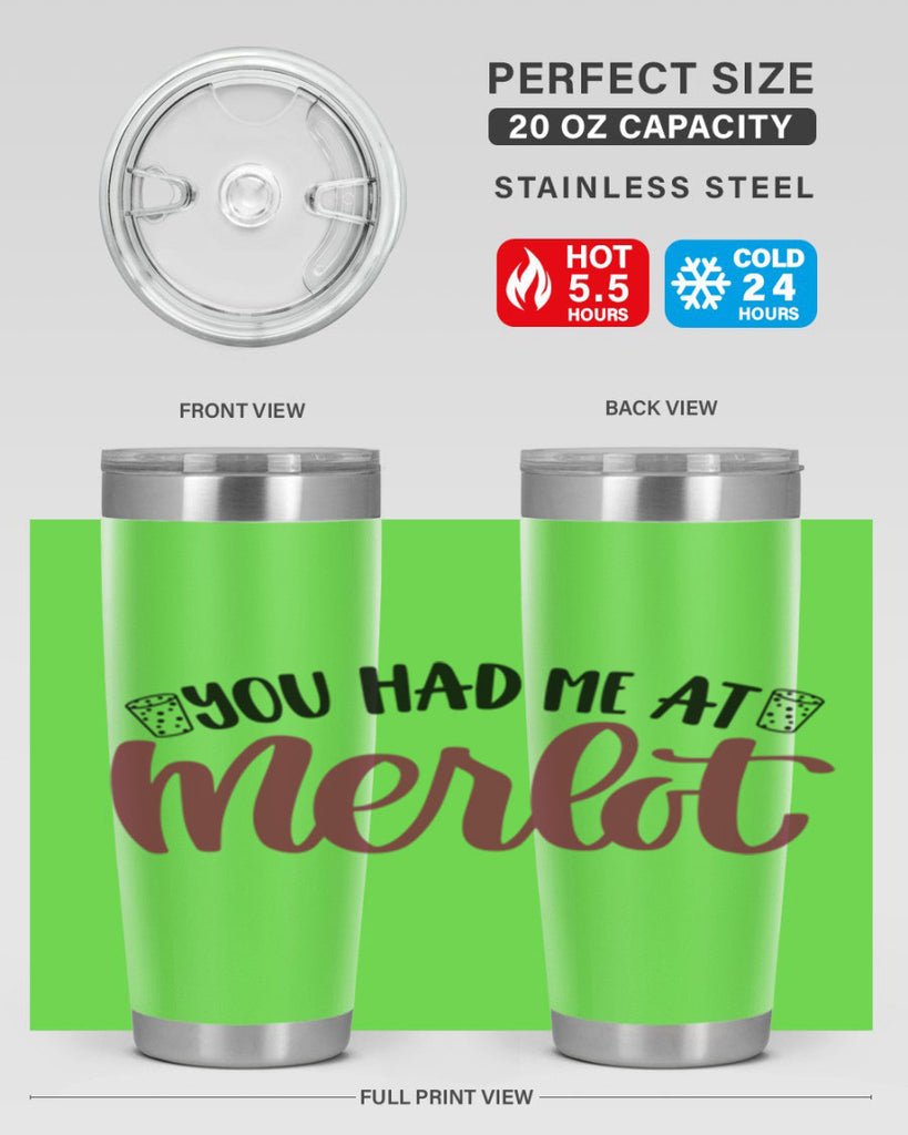 you had me at merlot 14#- wine- Tumbler