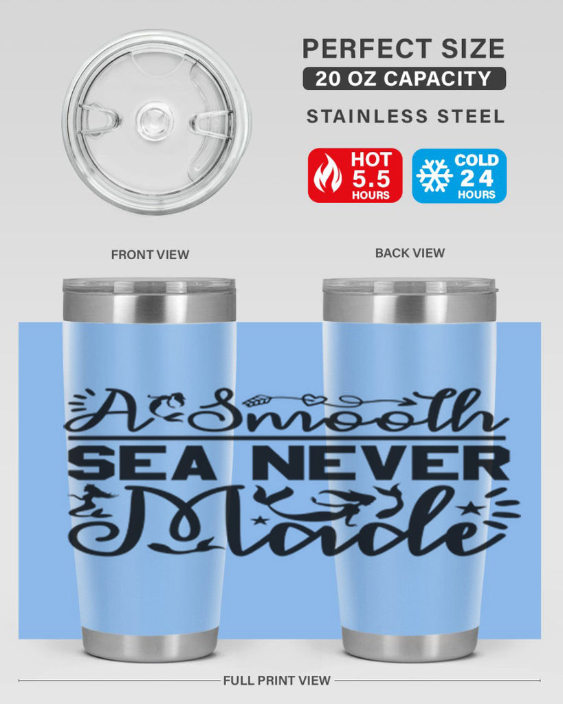 A Smooth Sea Never Made 11#- mermaid- Tumbler
