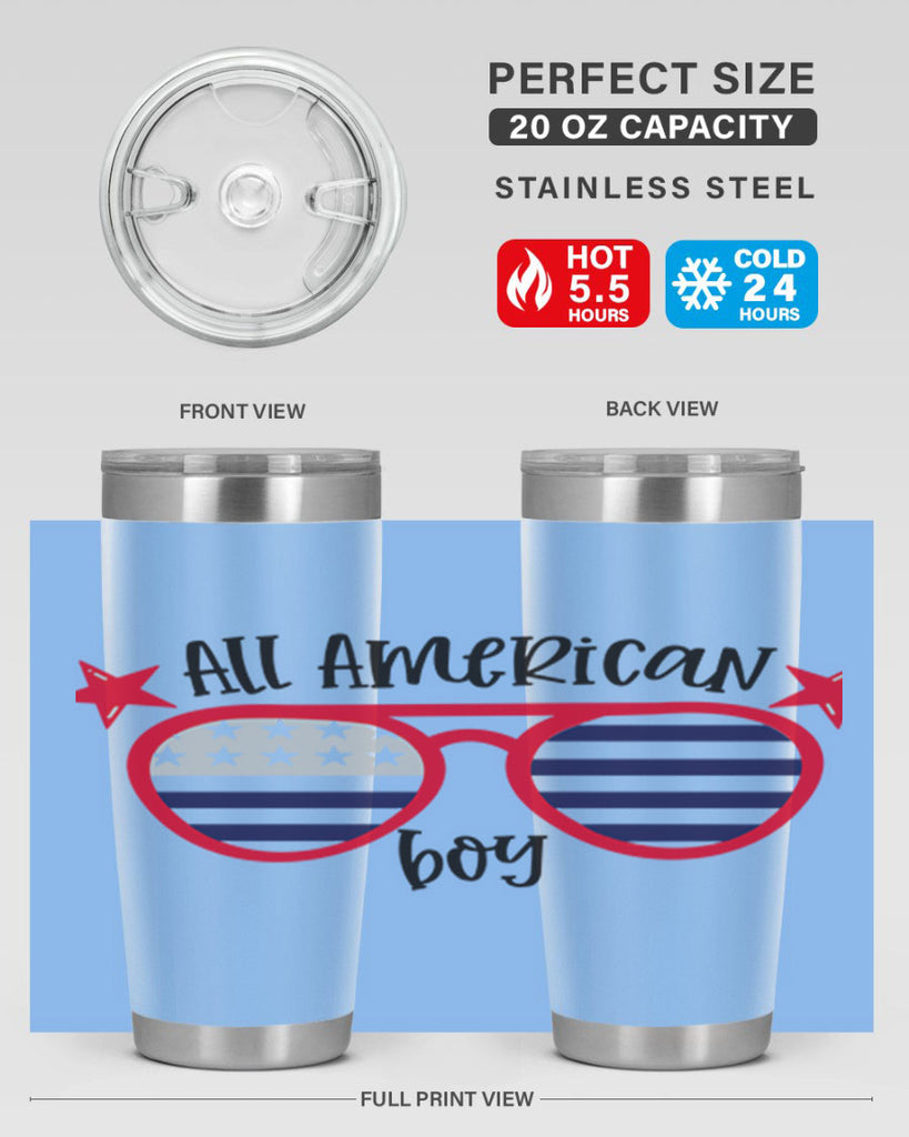 All American Boy Style 141#- Fourt Of July- Tumbler