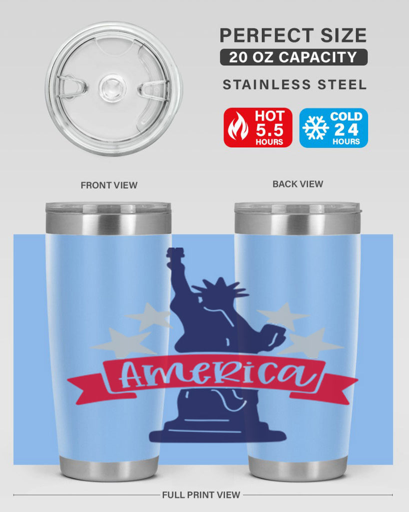 America Style 145#- Fourt Of July- Tumbler
