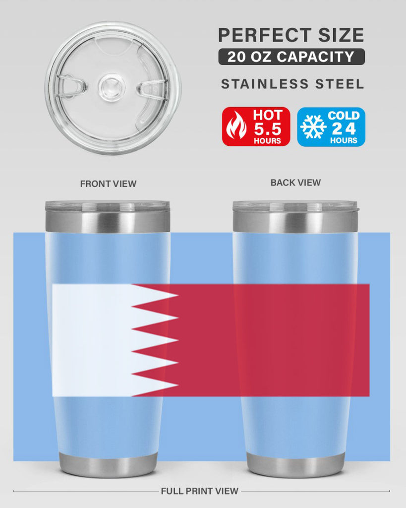 Bahrain 185#- world flags- Tumbler