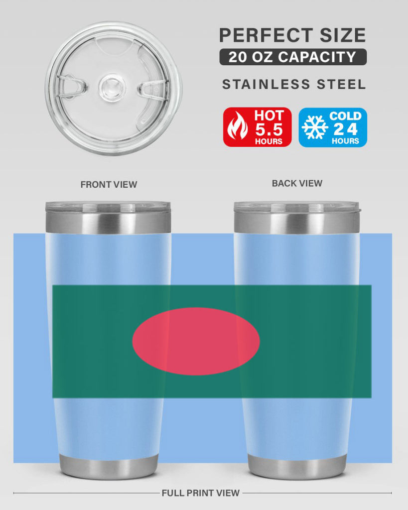Bangladesh 184#- world flags- Tumbler