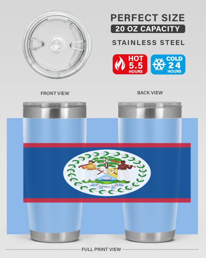 Belize 180#- world flags- Tumbler