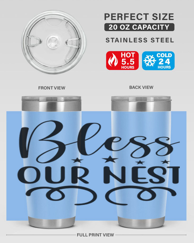 Bless Our Nest 50#- spring- Tumbler