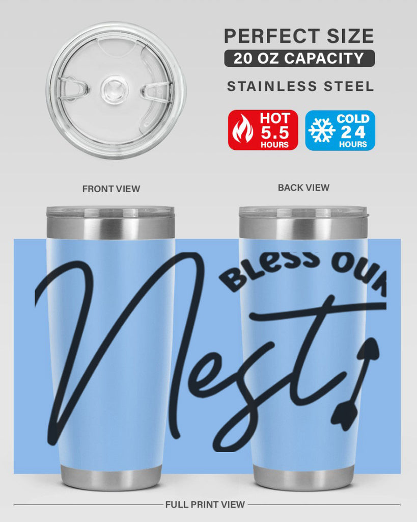 Bless Our Nest55#- spring- Tumbler