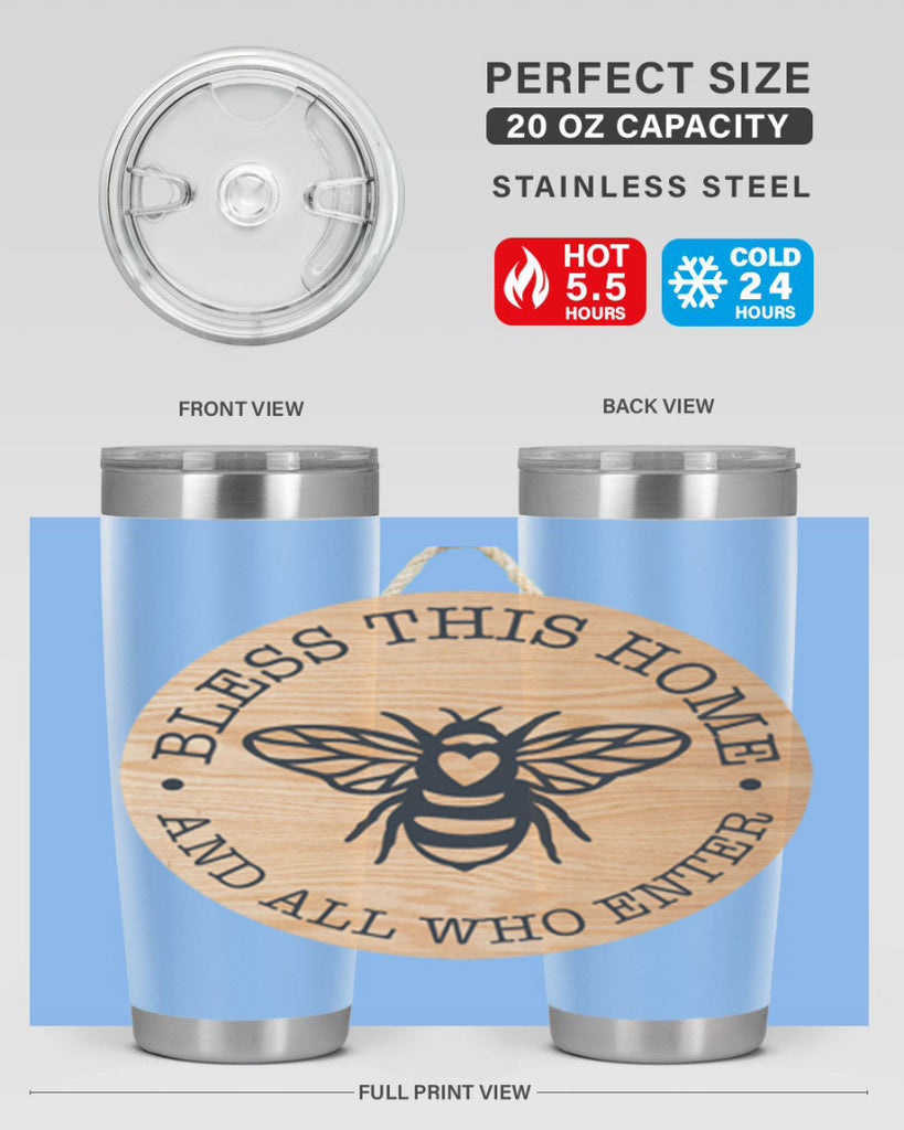 Bless this Home Bee Mockup58#- spring- Tumbler