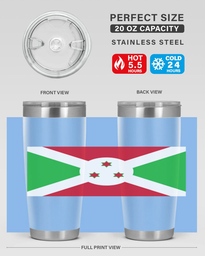 Burundi 170#- world flags- Tumbler