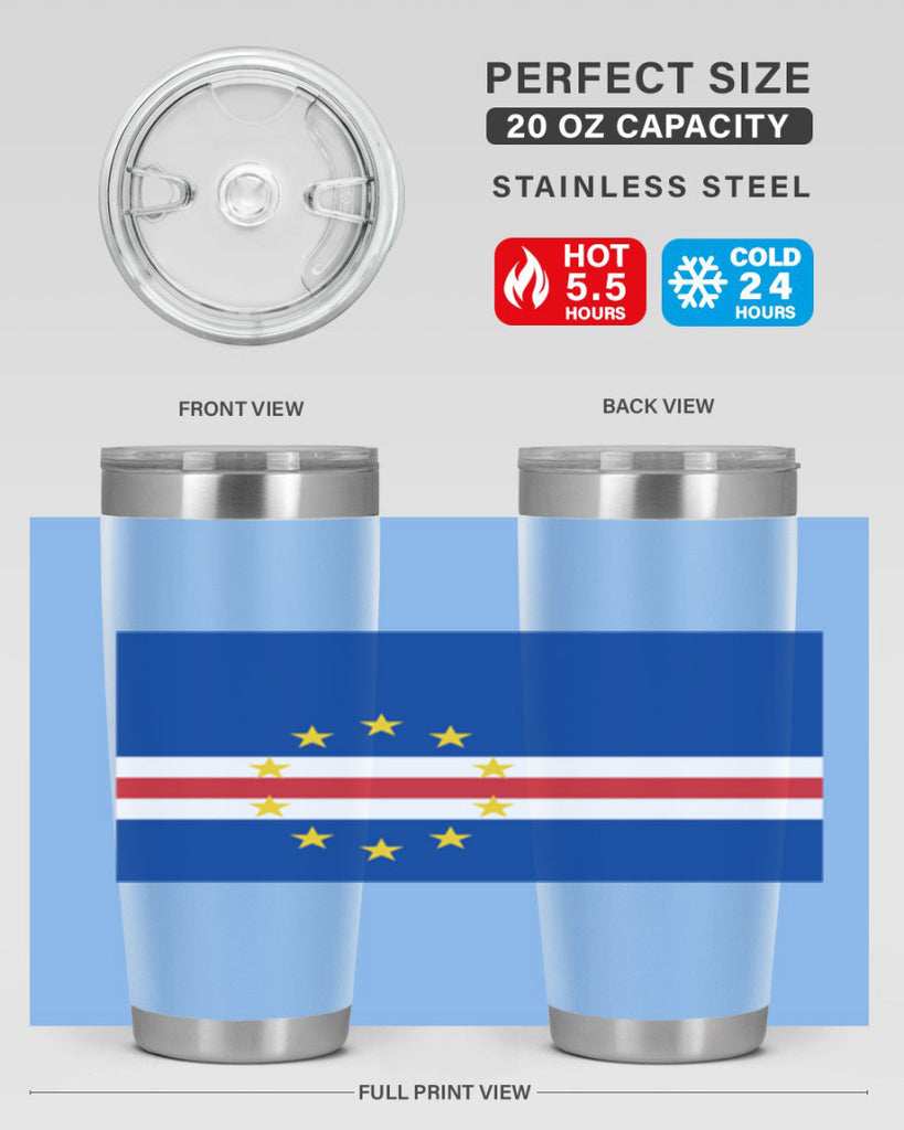 Cabo Verde 169#- world flags- Tumbler