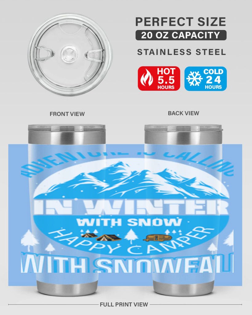 Camping Winter 39#- winter- Tumbler