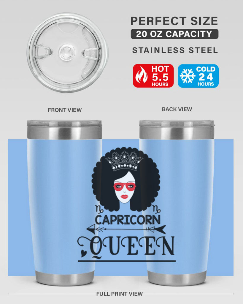 Capricorn queen 197#- zodiac- Tumbler