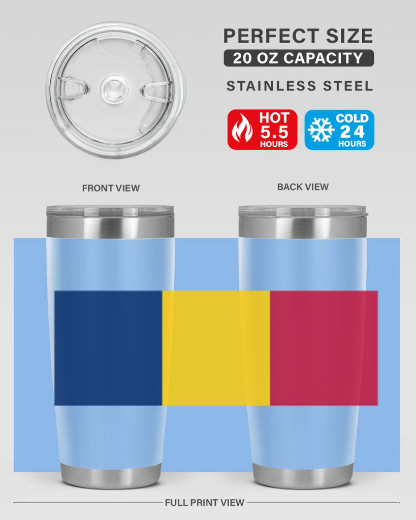 Chad 164#- world flags- Tumbler