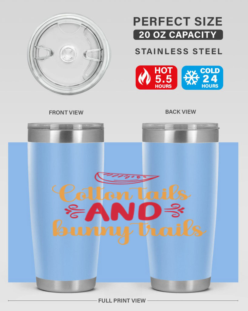 Cotton tails and bunny trails 111#- spring- Tumbler