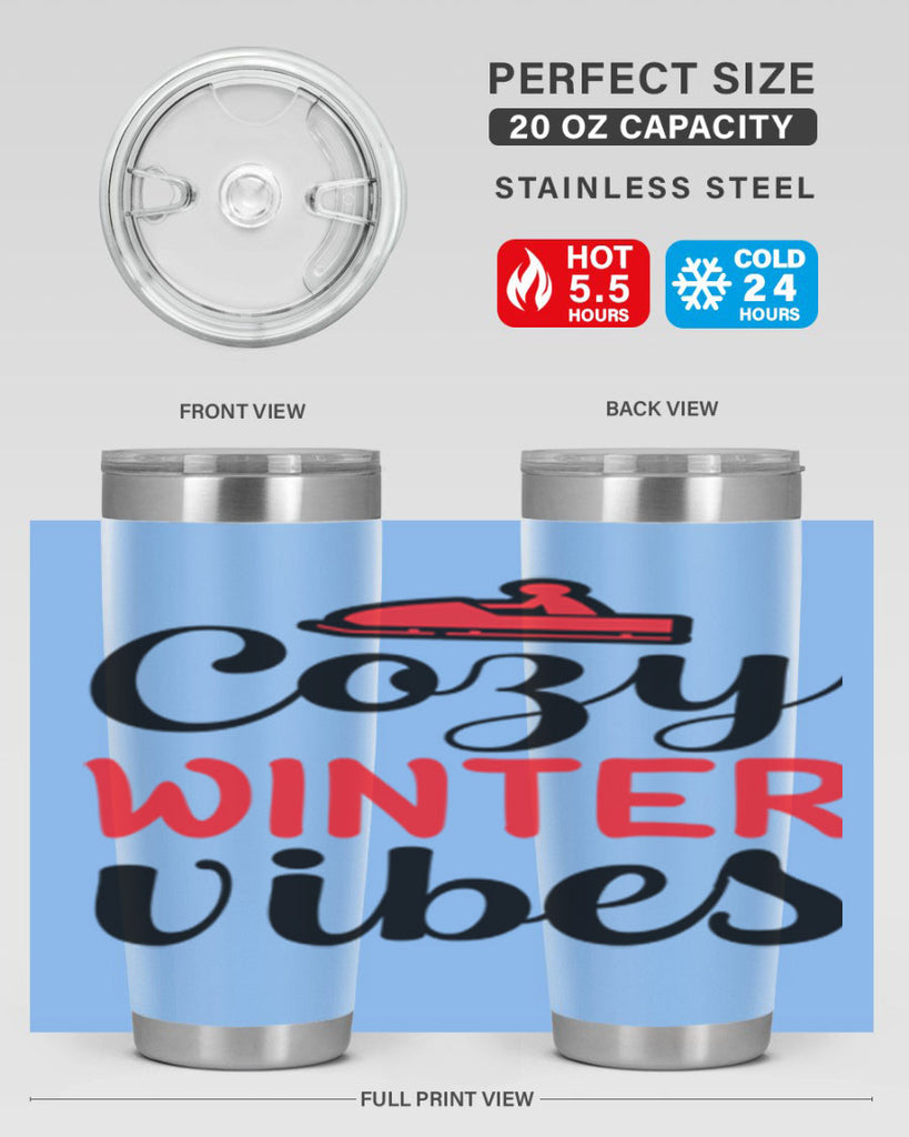 Cozy winter vibes 68#- winter- Tumbler
