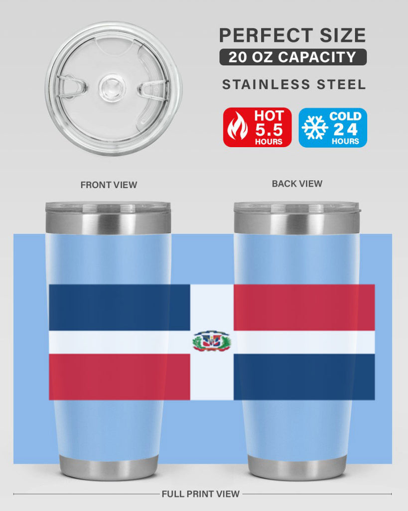 Dominican Republic 148#- world flags- Tumbler