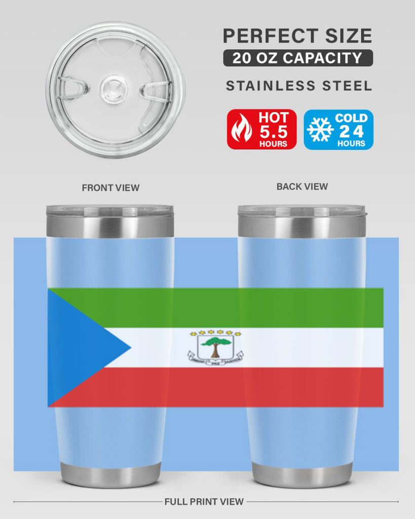 Equatorial Guinea 144#- world flags- Tumbler