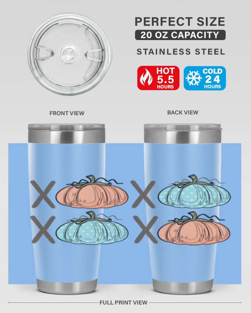Fall Pumpkin XOXO 129#- fall- Tumbler