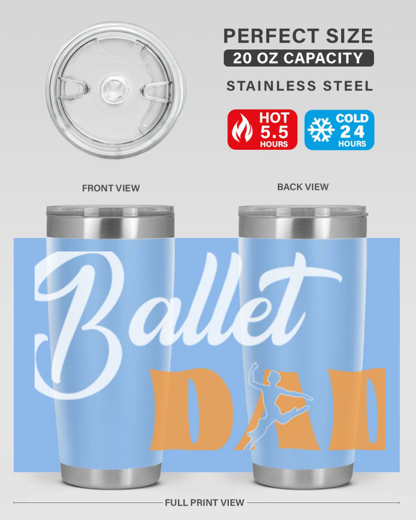 Fitted Dance Dad Ballet SVG Ballet 39#- ballet- Tumbler