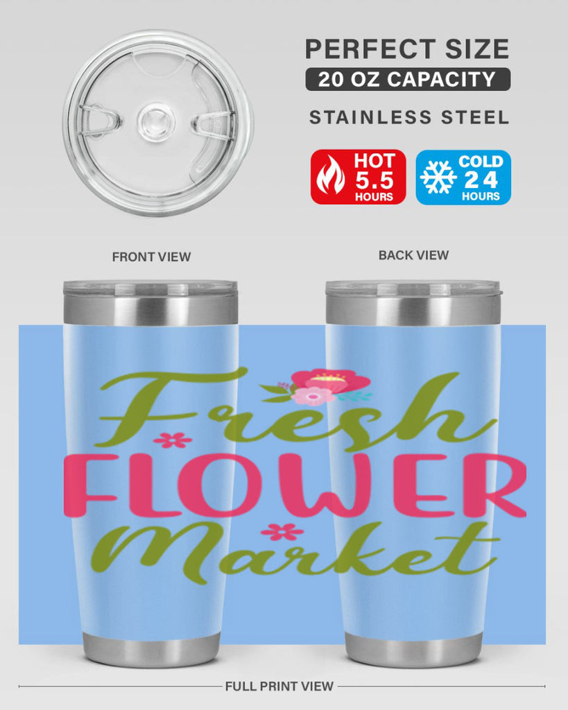 Fresh Flower Market 144#- spring- Tumbler