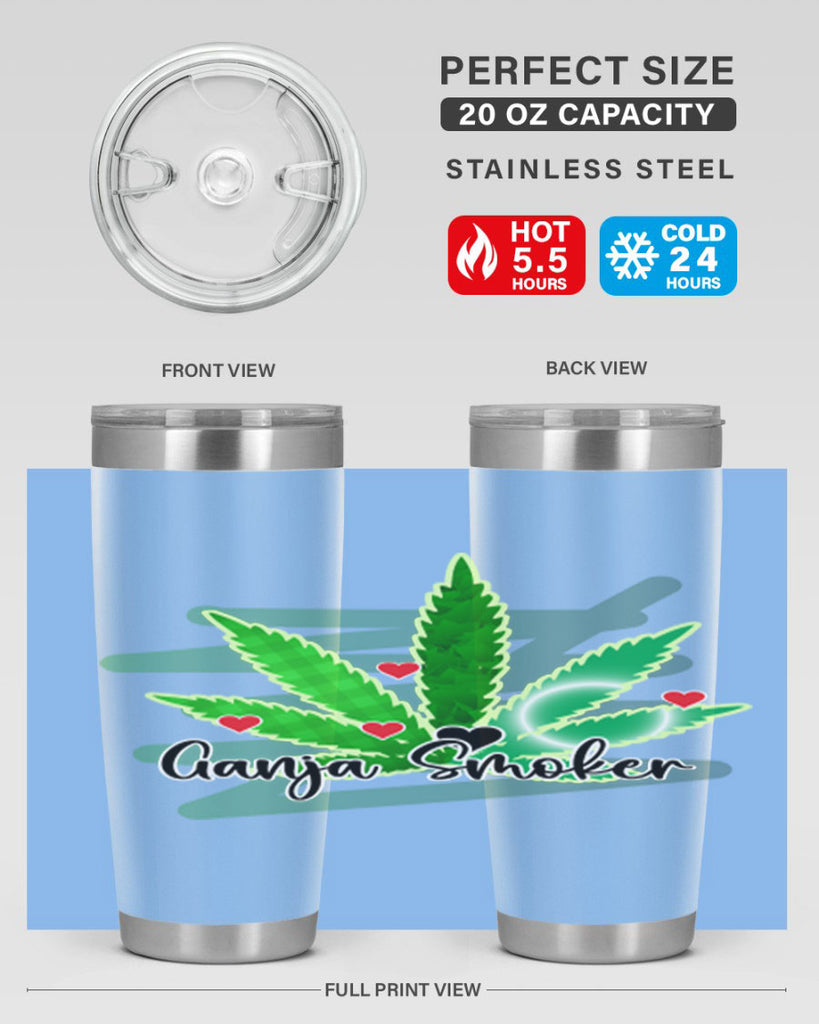 Ganja Smoker 88#- marijuana- Tumbler