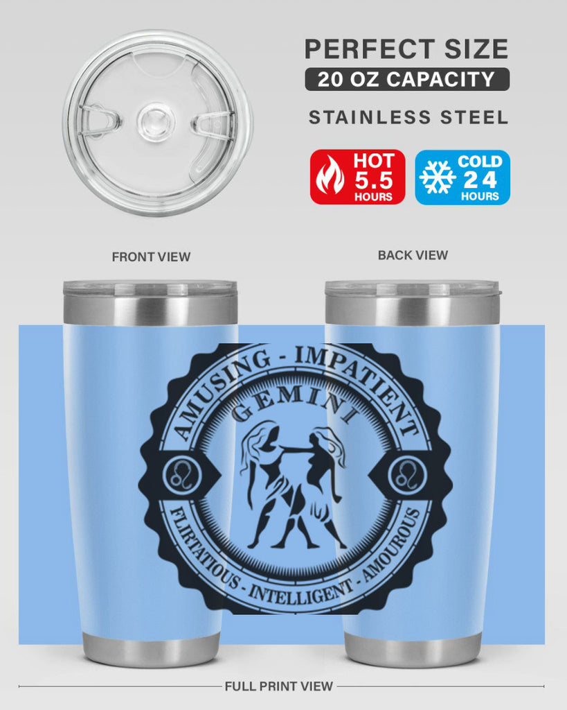 Gemini 11#- zodiac- Tumbler