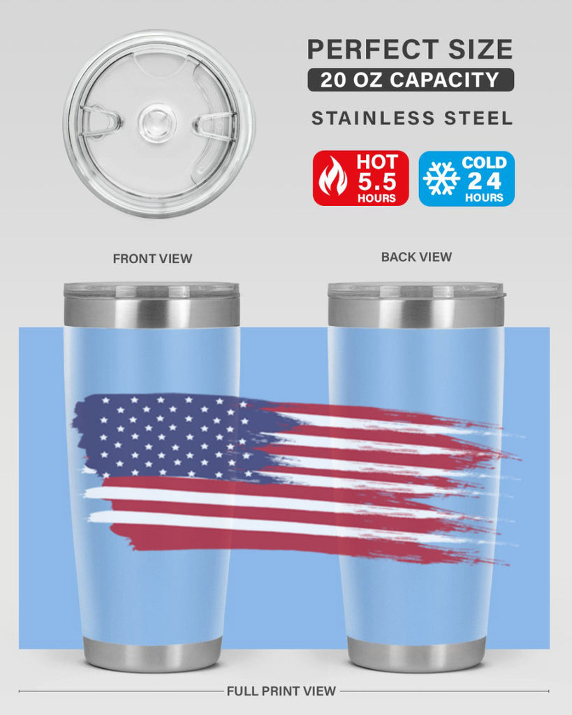 Grunge Flag 54#- Us Flags- Tumbler