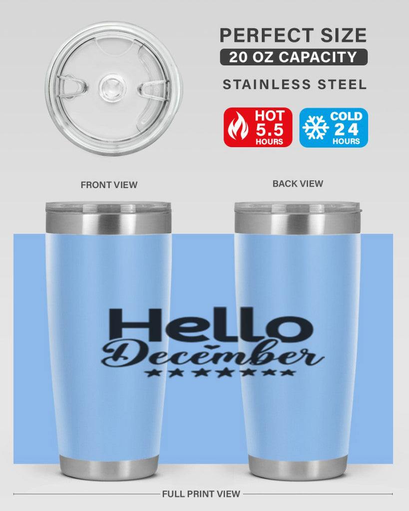 Hello December 156#- winter- Tumbler