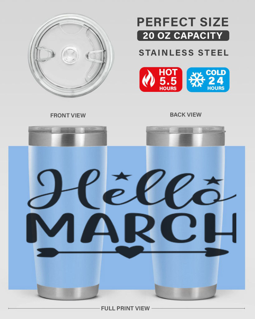 Hello March 184#- spring- Tumbler