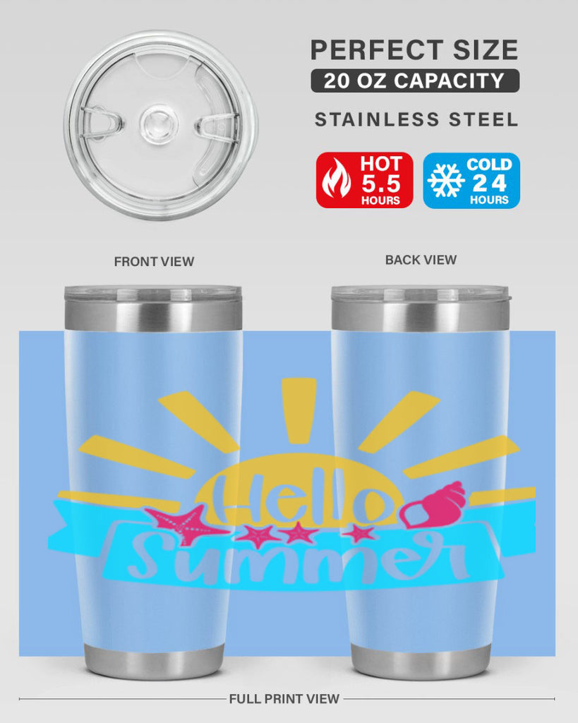 Hello Summer Style 38#- summer- Tumbler