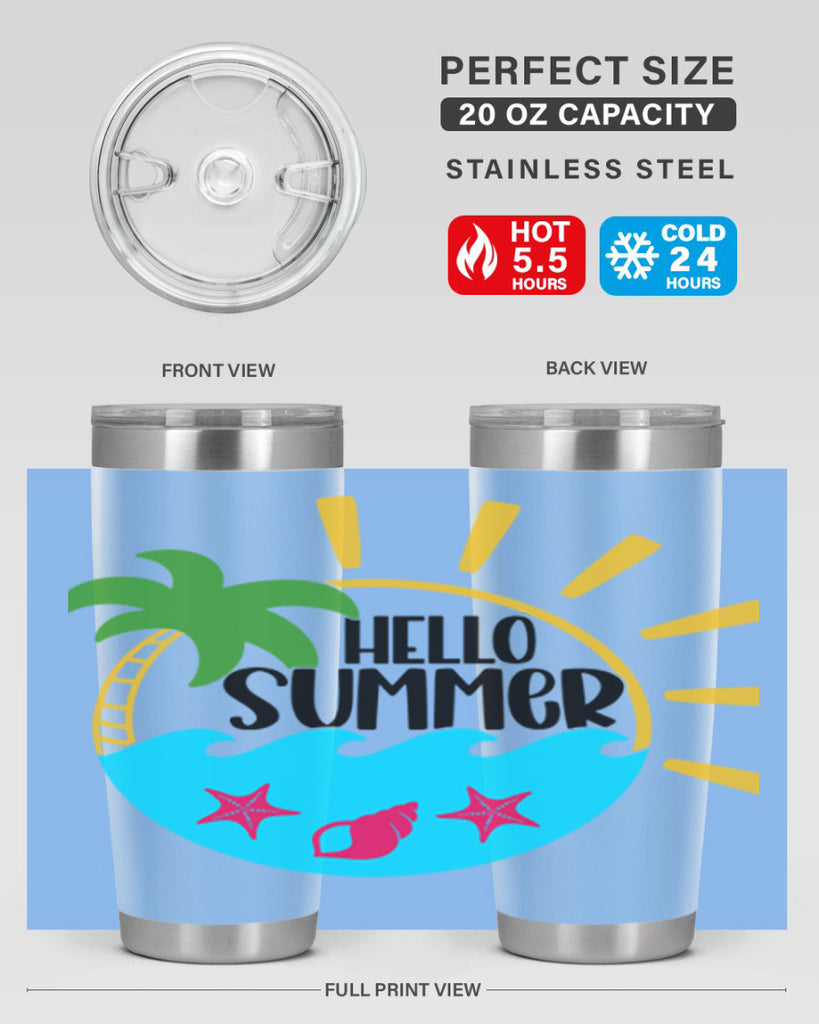 Hello Summer Style 40#- summer- Tumbler