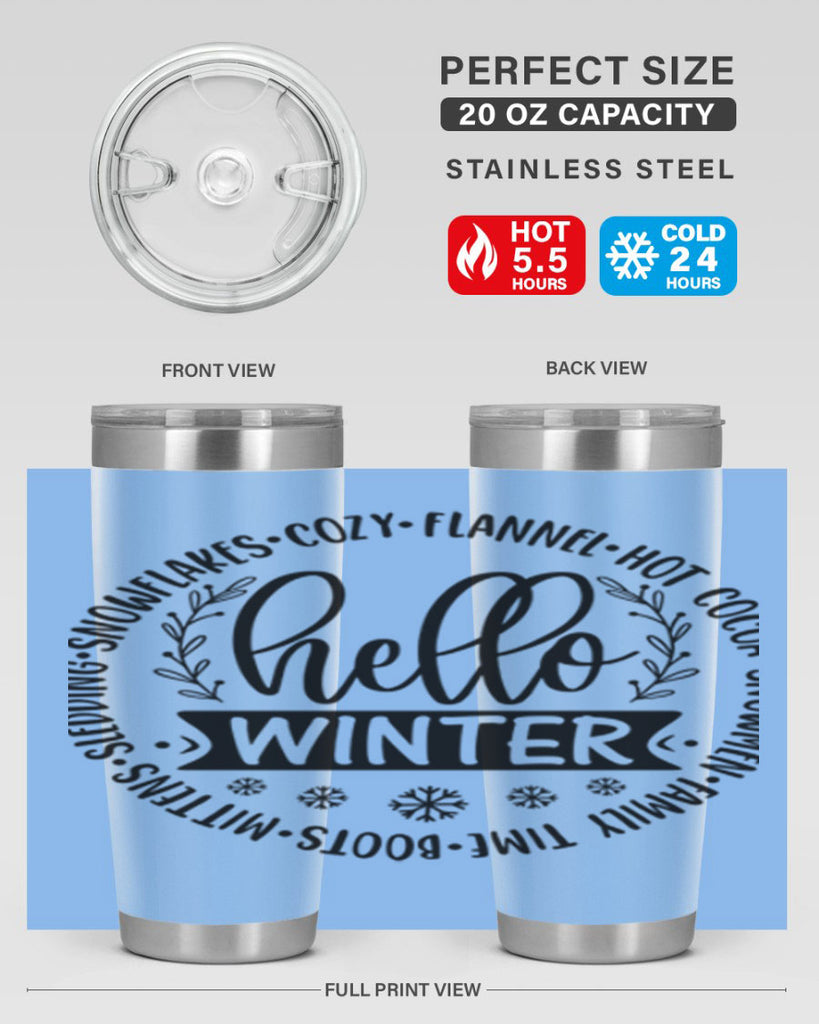 Hello Winter 163#- winter- Tumbler
