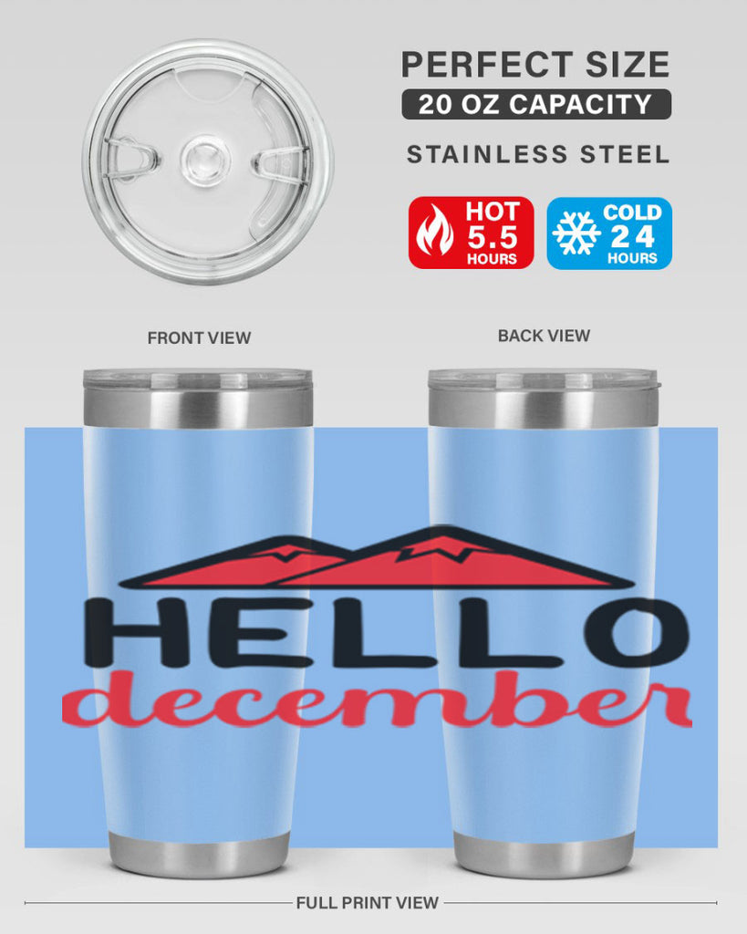 Hello december 160#- winter- Tumbler