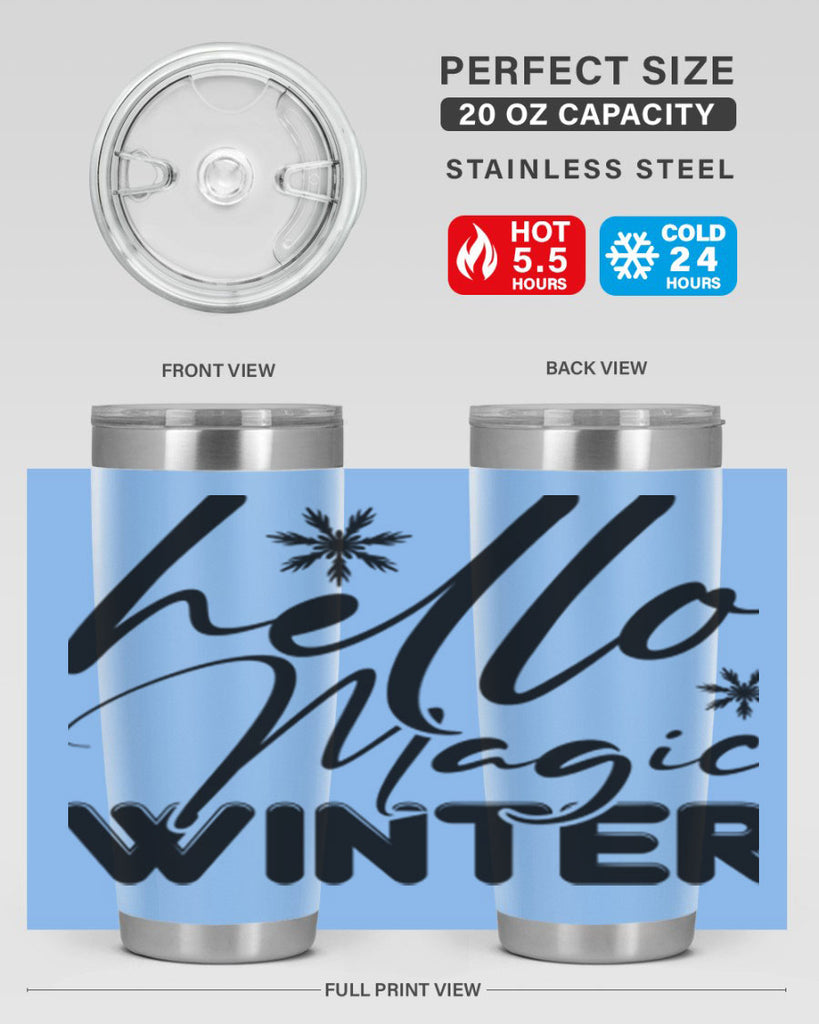 Hello magic winter 178#- winter- Tumbler