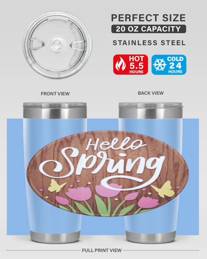 Hello spring Mockup202#- spring- Tumbler