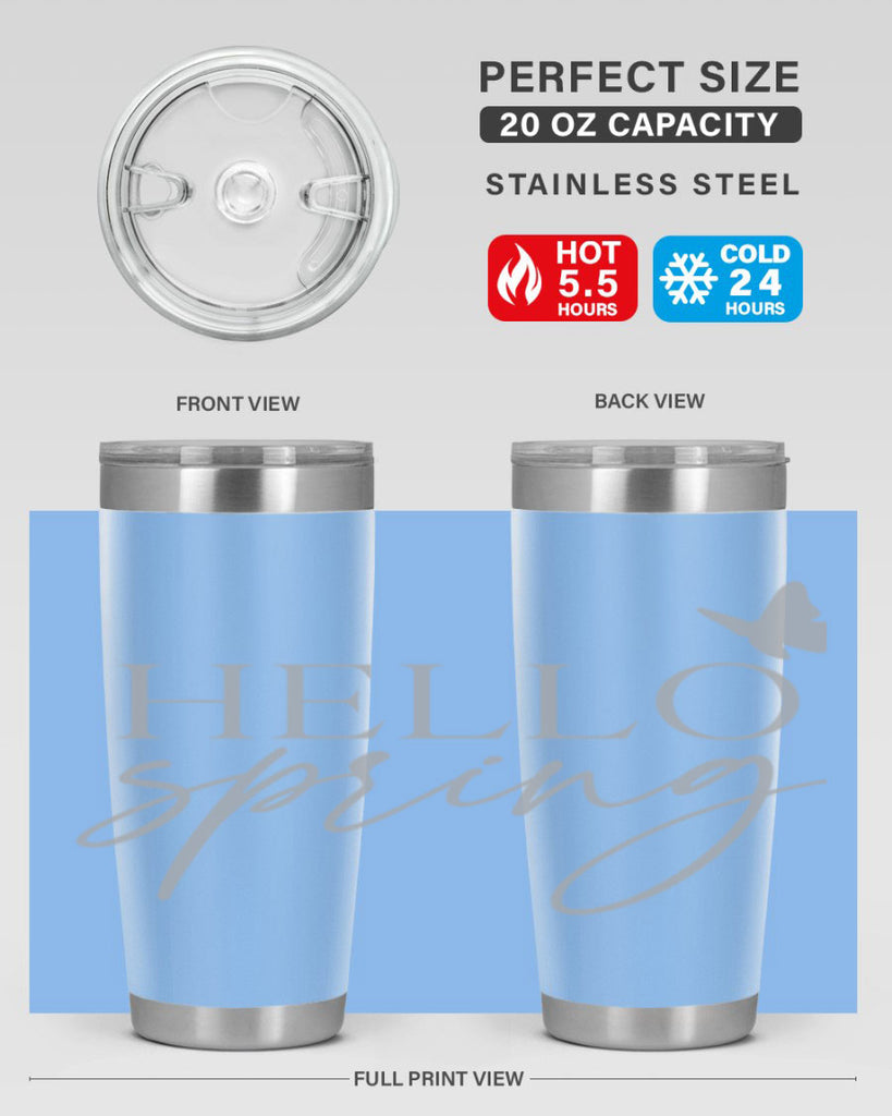 Hello spring butterfly195#- spring- Tumbler