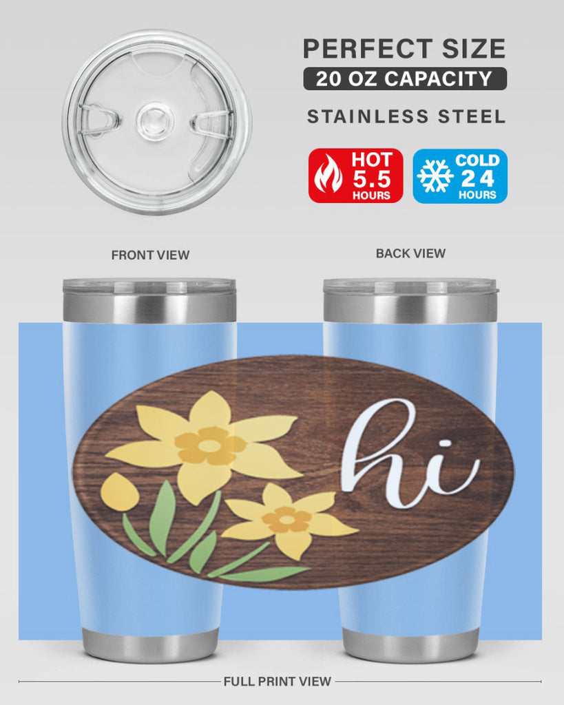 Hi daffodil flower Mockup235#- spring- Tumbler