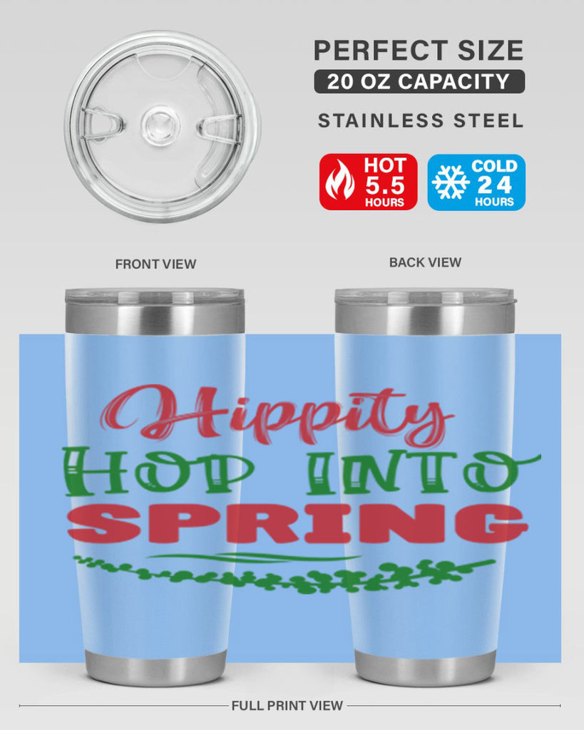 Hippity Hop into Spring 239#- spring- Tumbler