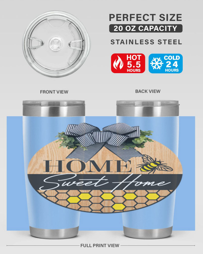Home Sweet home bee and hive Mockup241#- spring- Tumbler