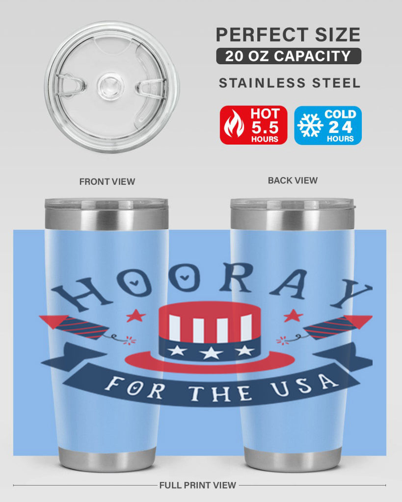 Hooray for the usa Style 42#- Fourt Of July- Tumbler