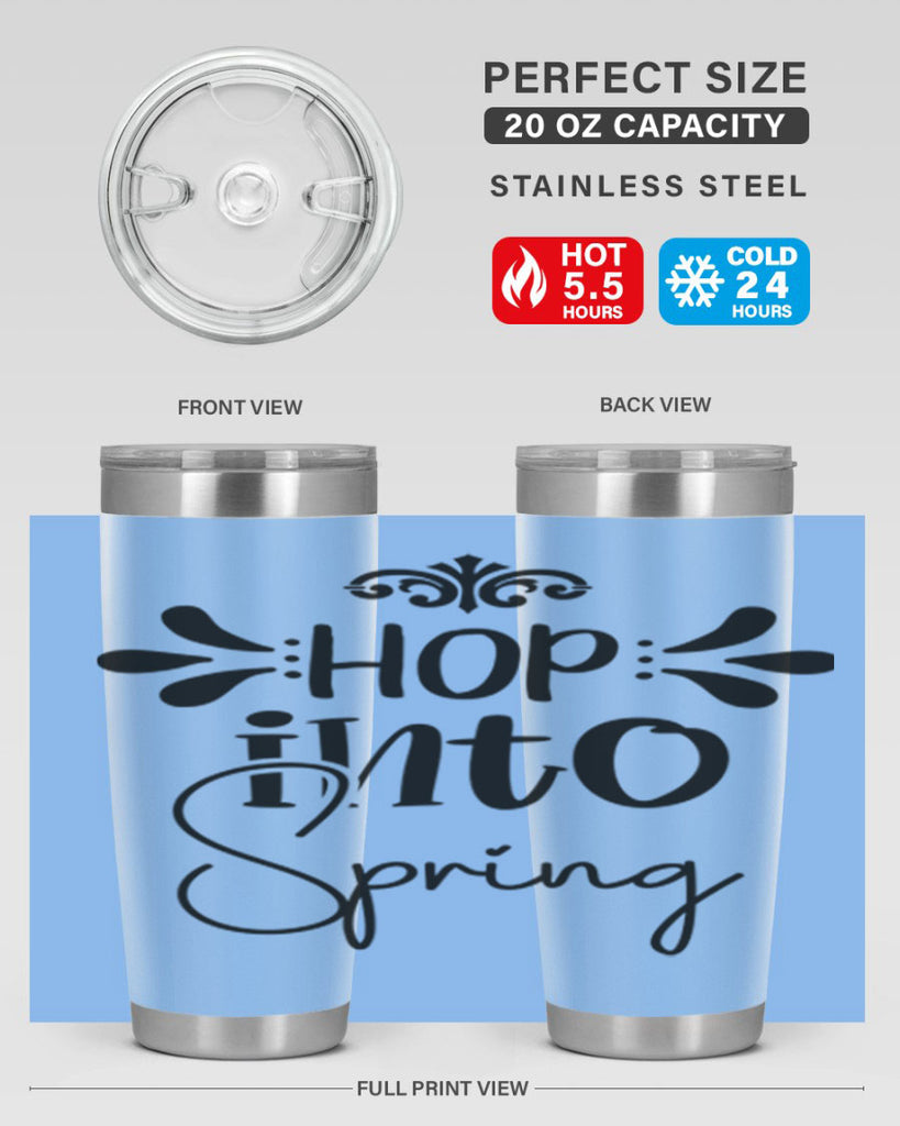 Hop into Spring 247#- spring- Tumbler