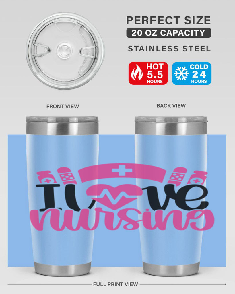 I Love Nursing Style Style 171#- nurse- tumbler