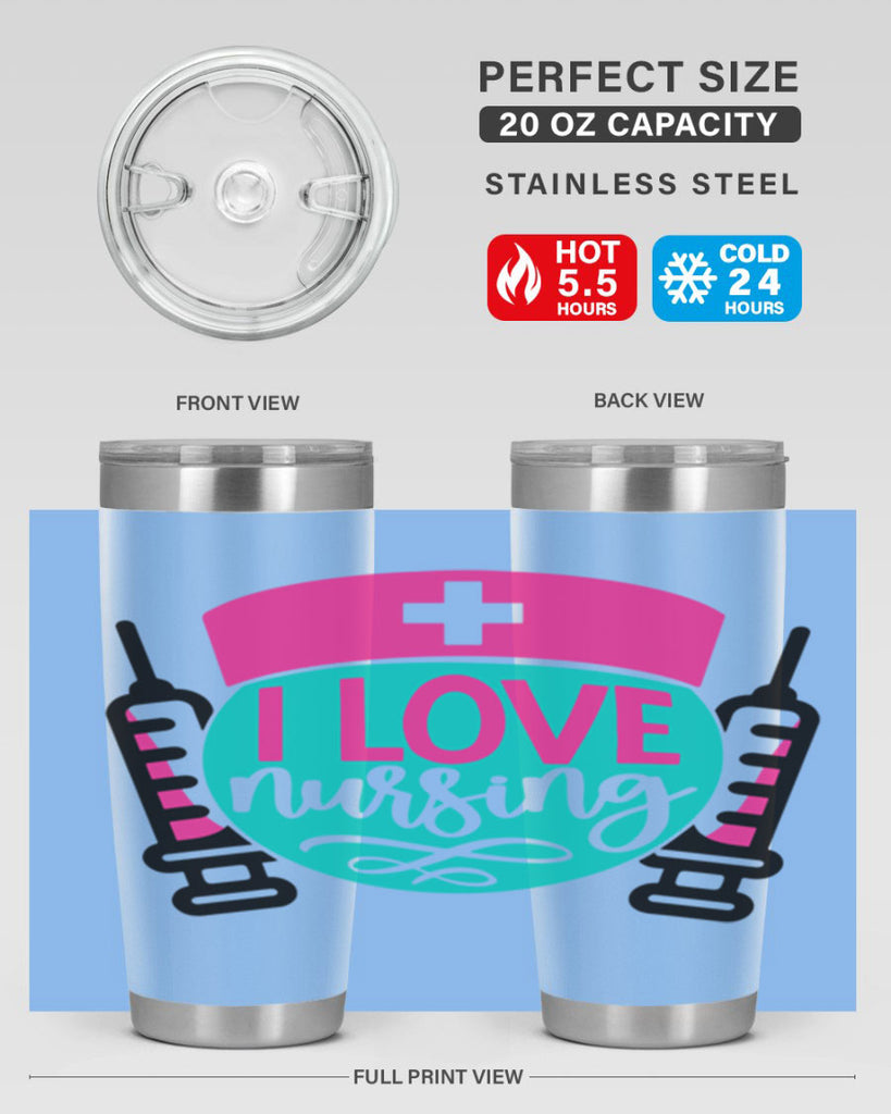 I Love Nursing Style Style 172#- nurse- tumbler