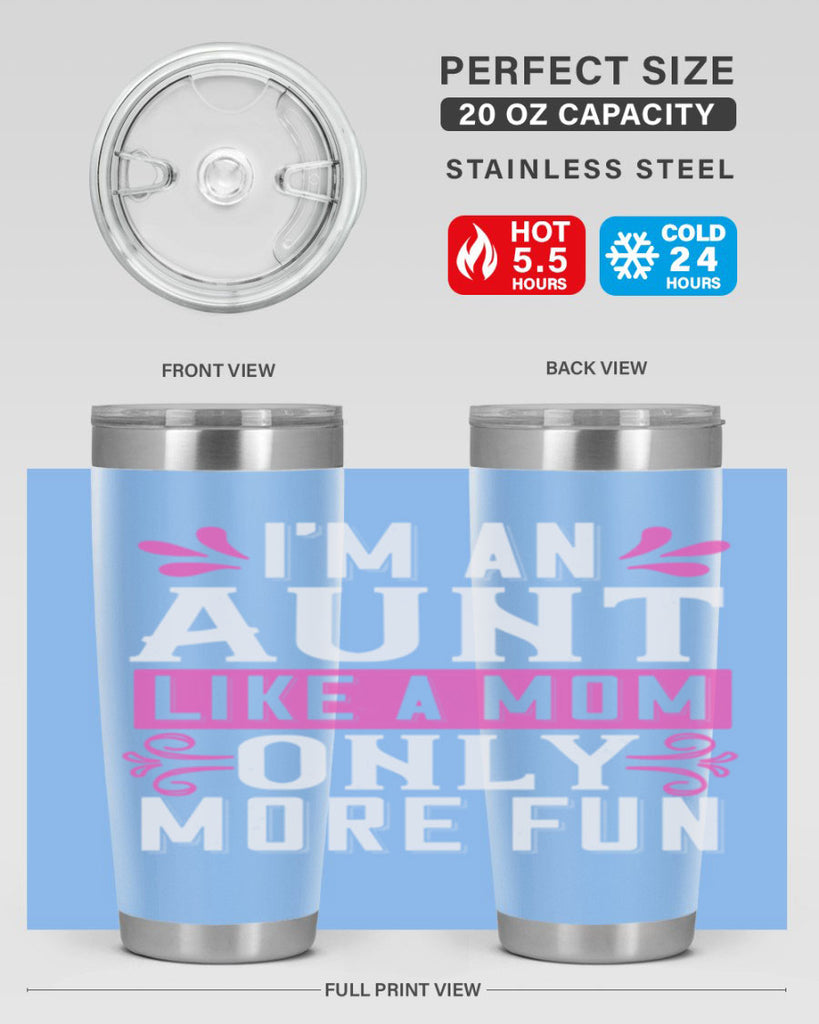 I’m an Aunt like a mom only more fun Style 42#- aunt- Tumbler