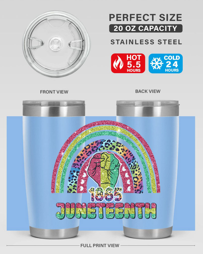 Juneteenth 1865 Rainbow 19#- Juneteenth- tumbler