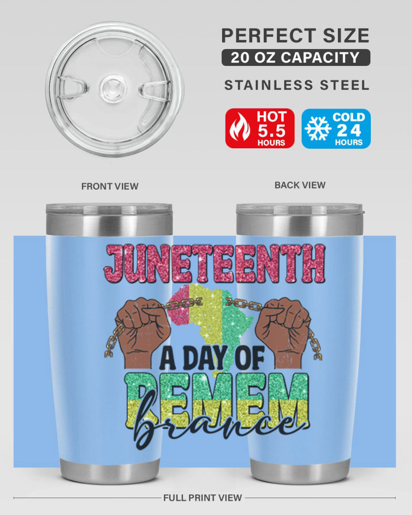 Juneteenth A Day Of Remembrance Png 9#- Juneteenth- tumbler