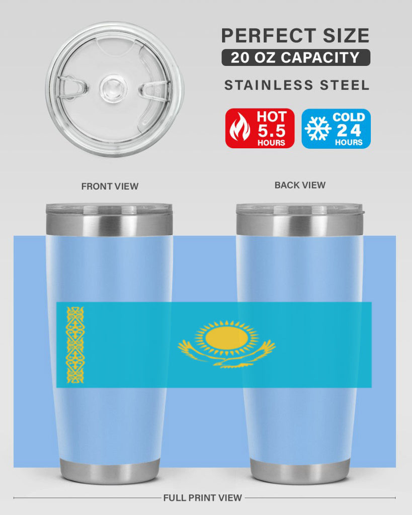 Kazakhstan 111#- world flags- Tumbler