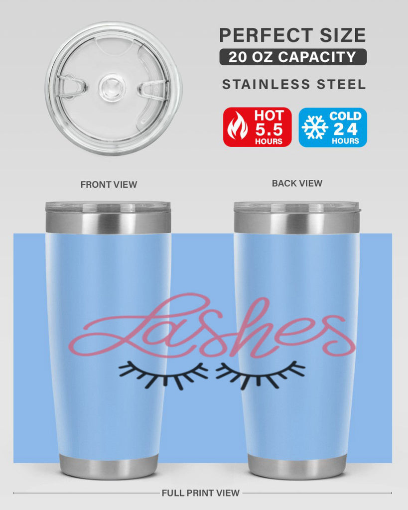 Lashes Style 63#- make up- Tumbler