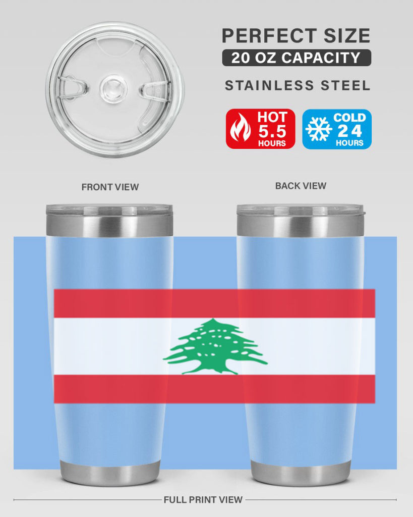 Lebanon 103#- world flags- Tumbler
